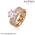 14696 xuping special 18k gold noble temperament wonderful diamond studded ring